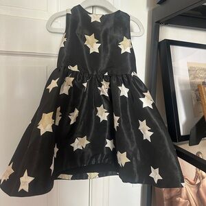 Girls Gymboree Black and Star Dress 3T